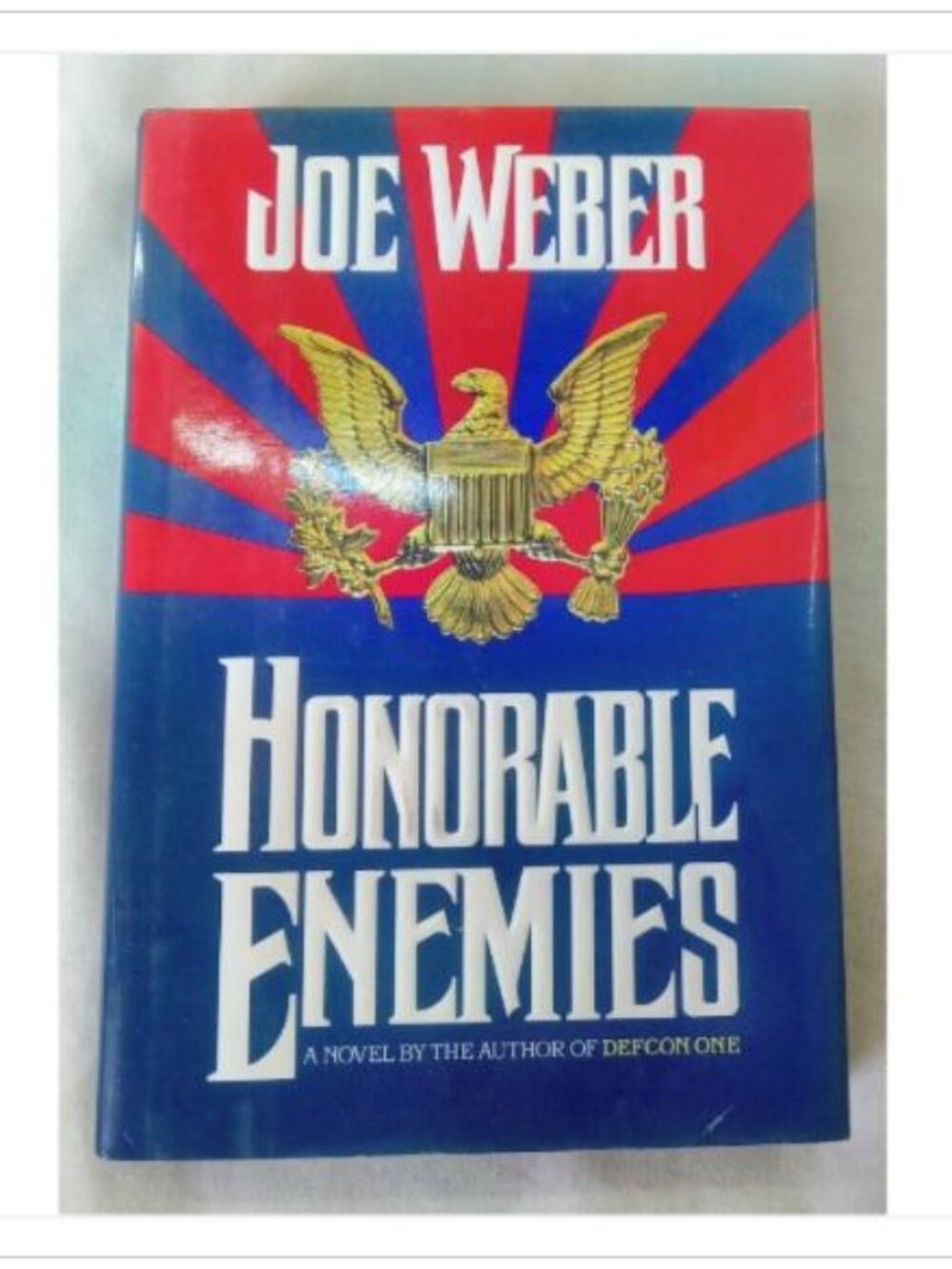 Honorable Enemies Joe Weber 1994 First Edition Hardcover Book Vintage Novel